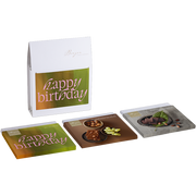 3er Schokoladen-Tafelset "Happy Birthday" Bio, 260 g