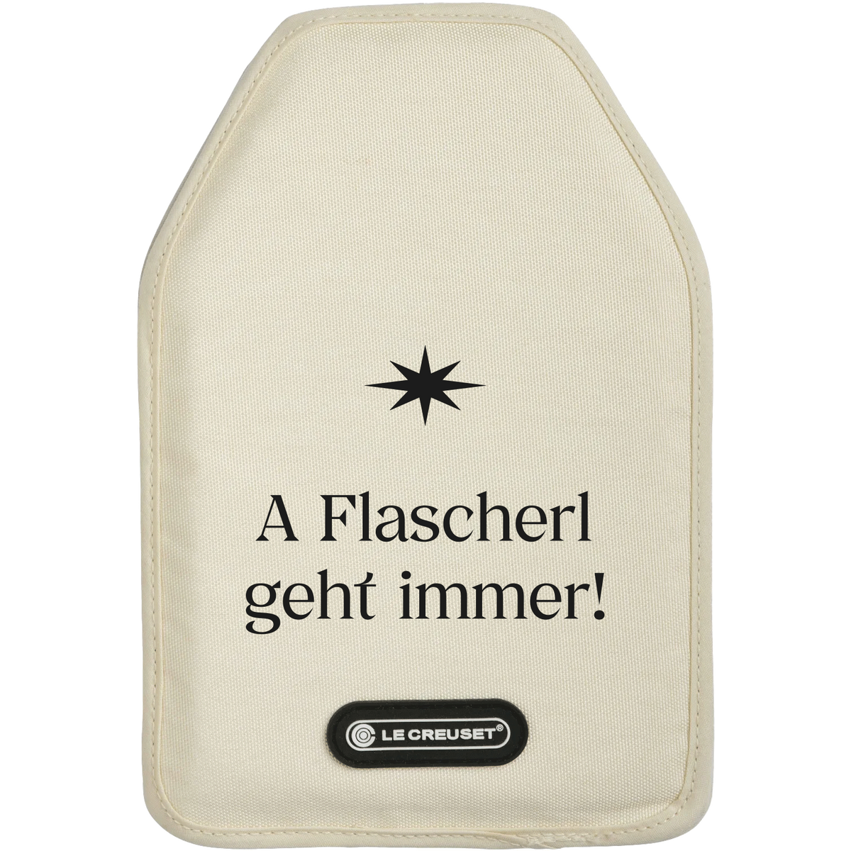 Weinkühler Manschette "A Flascherl geht immer"