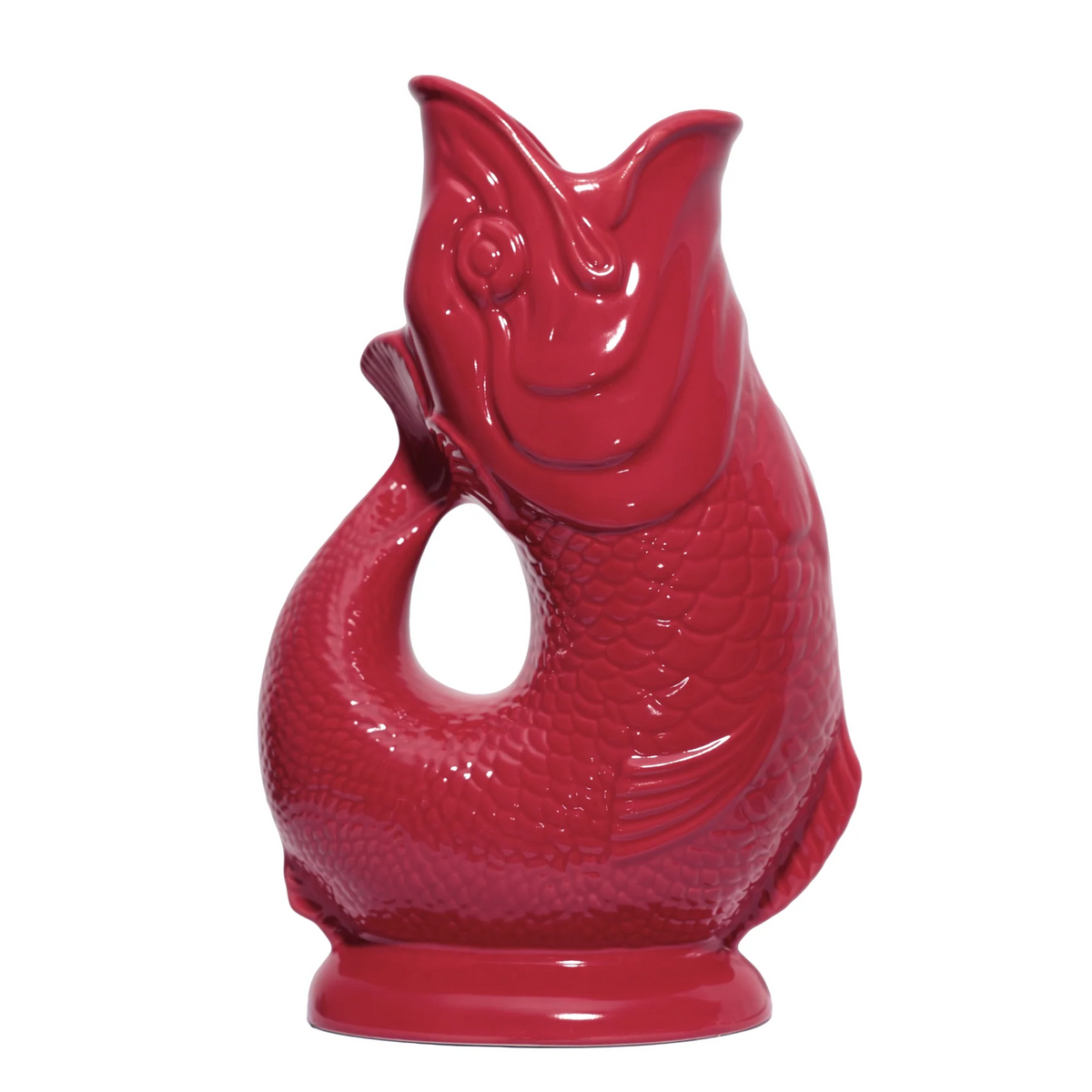Fisch-Karaffe, berry red -  Beerenrot, 1,2 l