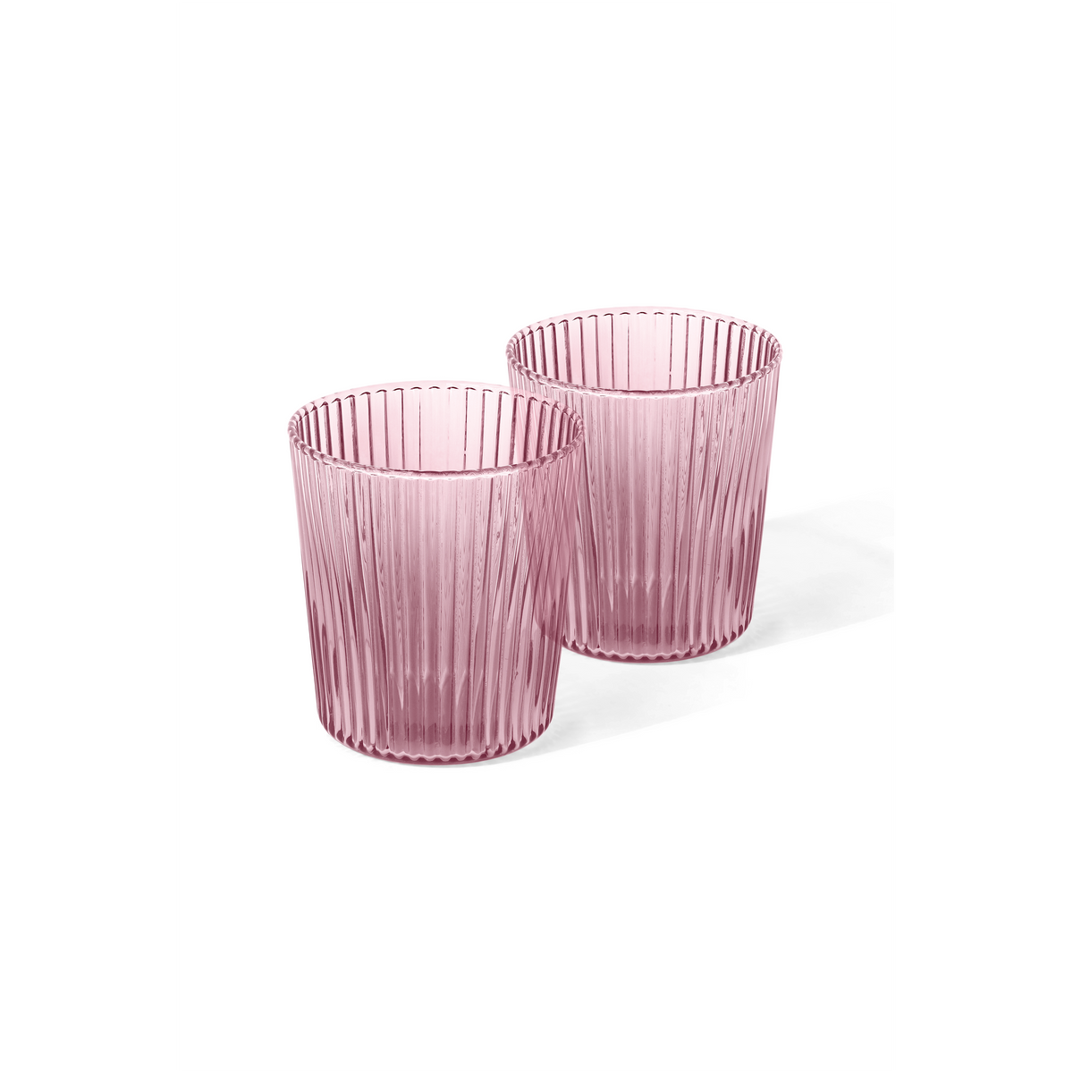 Glas Ribbed, broome - brombeer, 180 ml