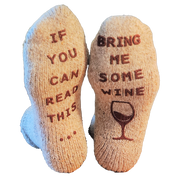 Socken "Wine Not" beige, Gr. 39/42