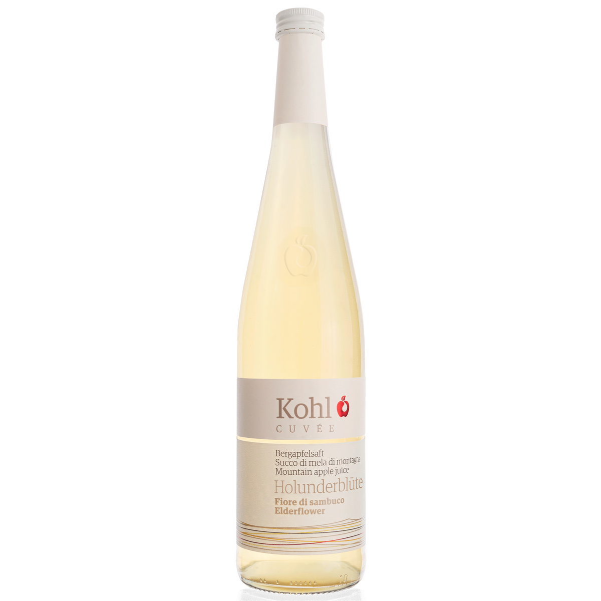 Bergapfelsaft mit Holunderblüte
